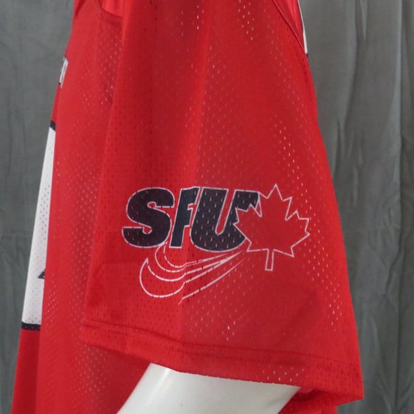 Simon Fraser Football Jersey - Home Red # 2 Nathaneal Durkan - Men's Large - Picture 5 of 13